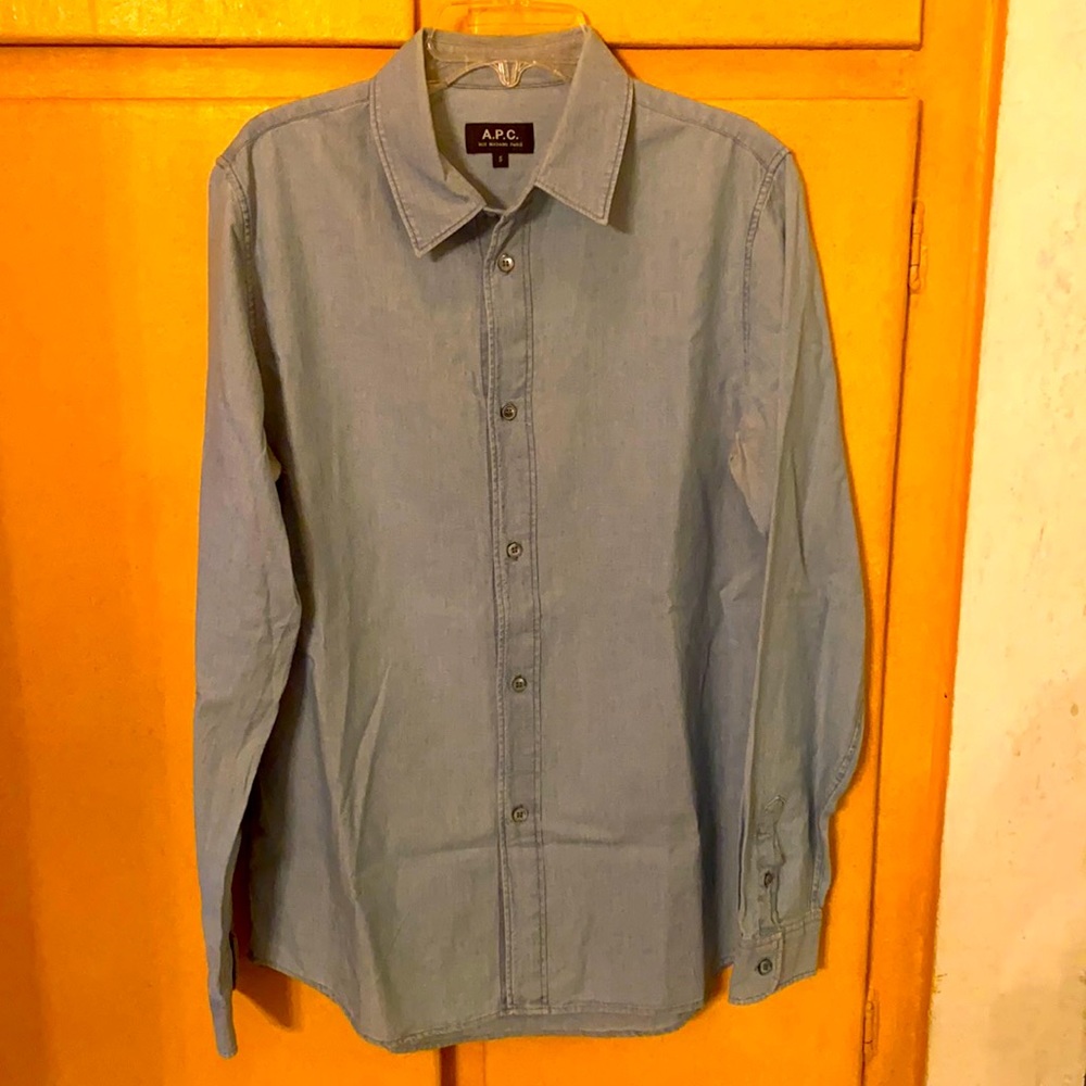 Blue apc chambray shirt